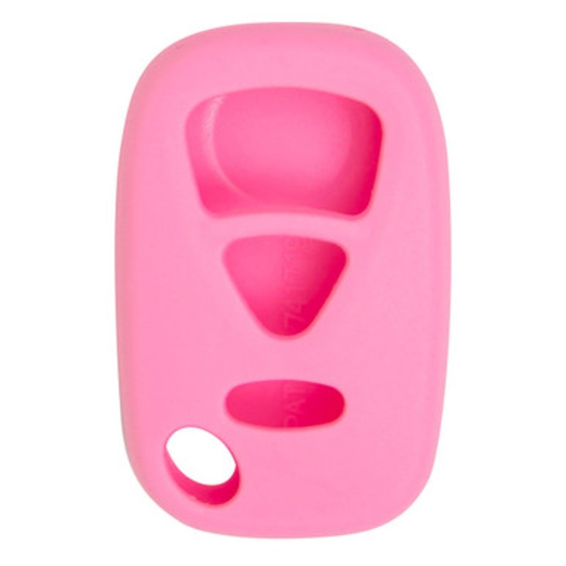 Replacement Silicone Jacket Keyless Remote Cover SUZIQ13 for Suzuki 3 Button Remote FCC ID: KBRTS005 – Pink