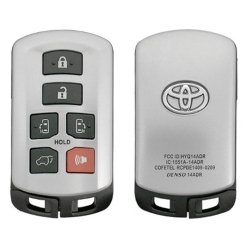 Toyota 6 Button Proximity Smart Key HYQ14ADR, 89904-08010, 315 MHz – Refurbished, Grade A
