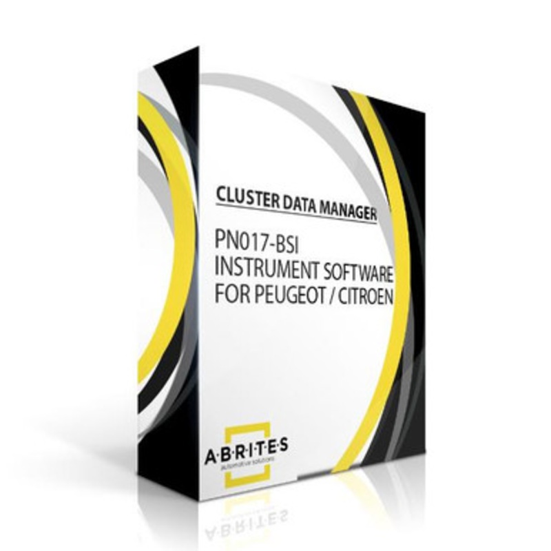 ABRITES PN017-BSI Instrument Cluster Data Manager For Peugeot / Citroen – Software