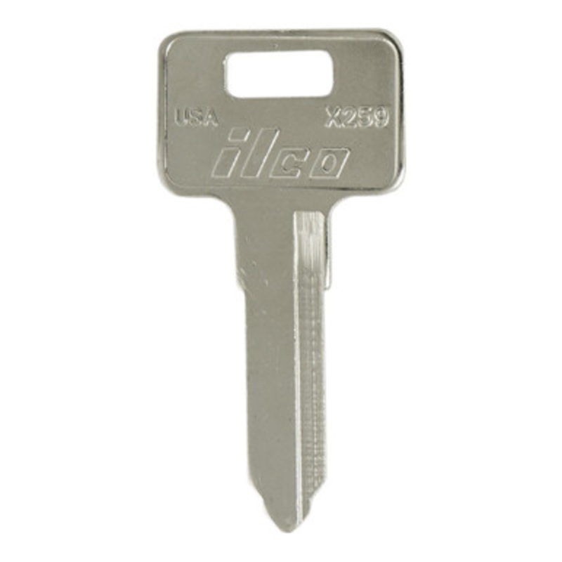 ILCO AF00007182 X259 Motorcycle Mechanical Key, Pack of 10