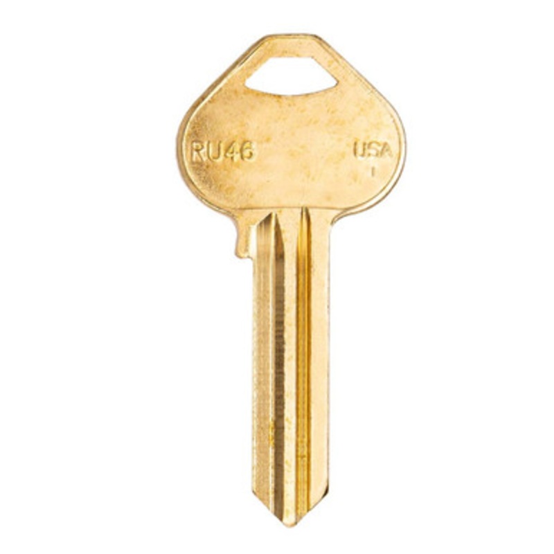 ILCO RU46 A1011D1 Russwin Lockset Key Blank – Brass – 50 Pack