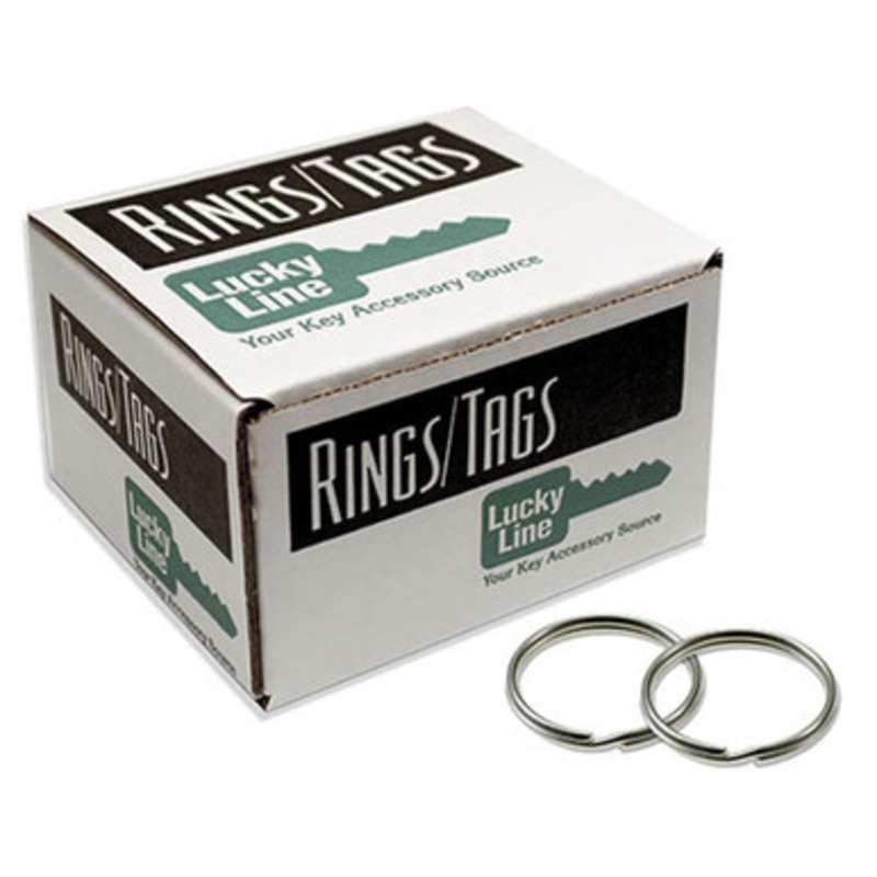 Lucky Line 2 Inch  Split Key Rings Nickel-Plated – 50 Pcs – Display Box