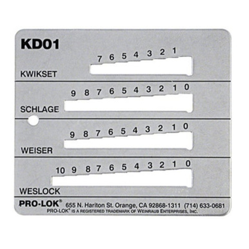 PRO-LOK Key Decoder-KW1 / SC1 / WK1 / WE1