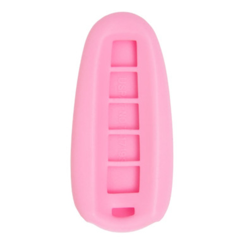 Replacement Silicone Jacket Keyless Remote Cover FRDB74 for Ford 4 Button Smart Key FCC ID: M3N5WY8609 – Pink