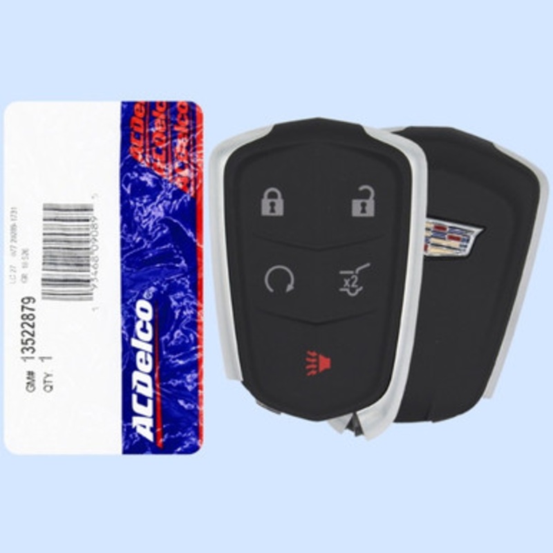 Cadillac 5-Button Smart Key HYQ2ES 13522879 433 MHz, New OEM