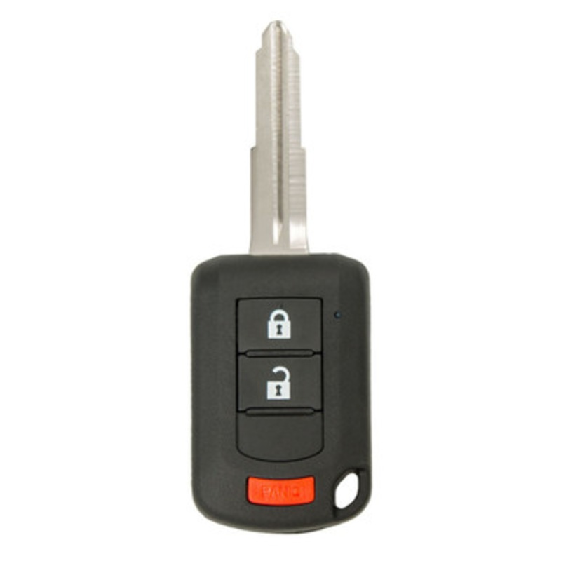 Mitsubishi 3 Button Remote Head Key with Shoulder Stops OUCJ166N, 6370B904, 315 MHz – New, OEM