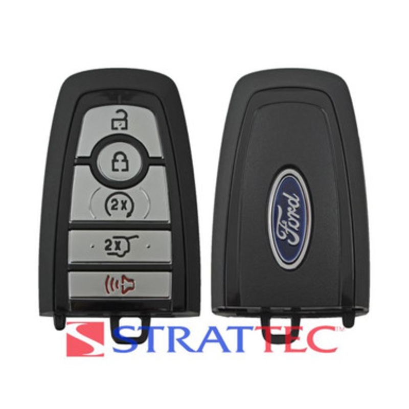 STRATTEC Ford Logo (5933985) 164-R8198 5-Button Smart Key for Ford (902 MHZ) – 2 Way