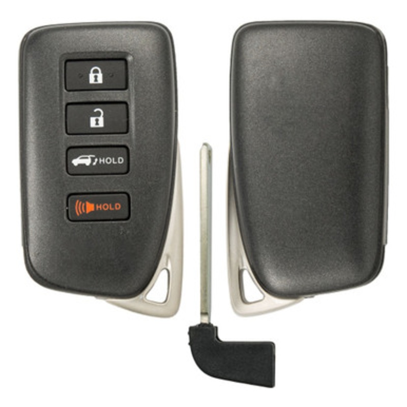 4 Button Shell For Lexus Smart Proximity Remote Key HYQ14FBA, HYQ14FBB