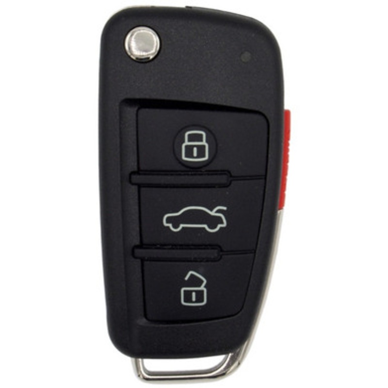 Audi 4 Button Remote Flip Key NBG009272T / 8P0837200E Aftermarket