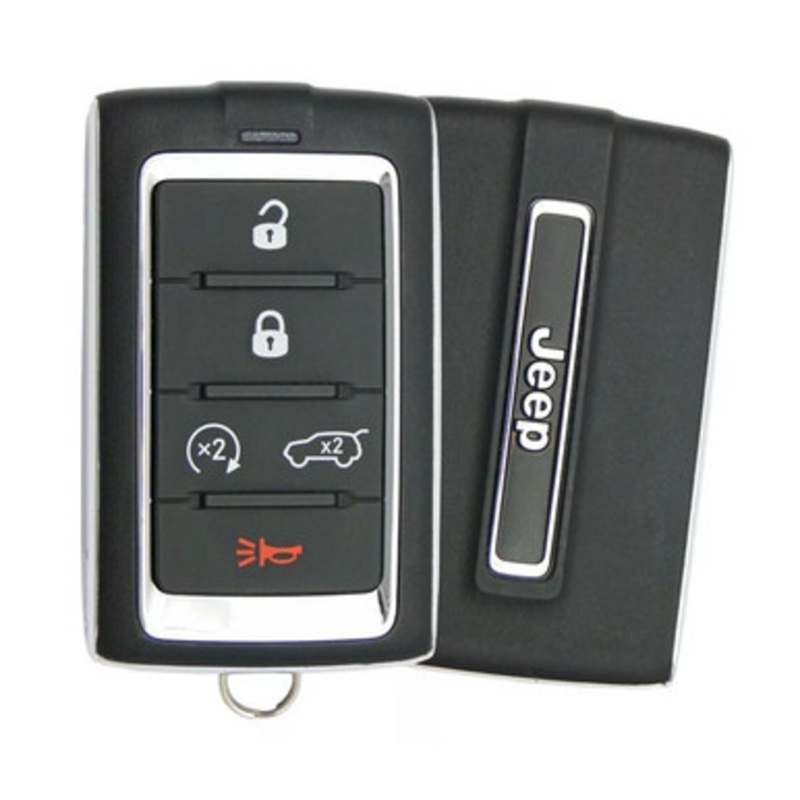 Jeep 5 Button Smart Key M3NWXFOB1, 68377534AB, 433 MHz – Refurbished, Grade A