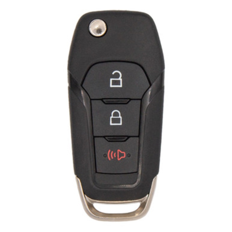 Keyless2Go 3 Button Flip Key Replacement for Ford N5F-A08TAA 164-R8130 N5F-A08TAA, 164-R8130, 5923667, FL3T-15K601-AB