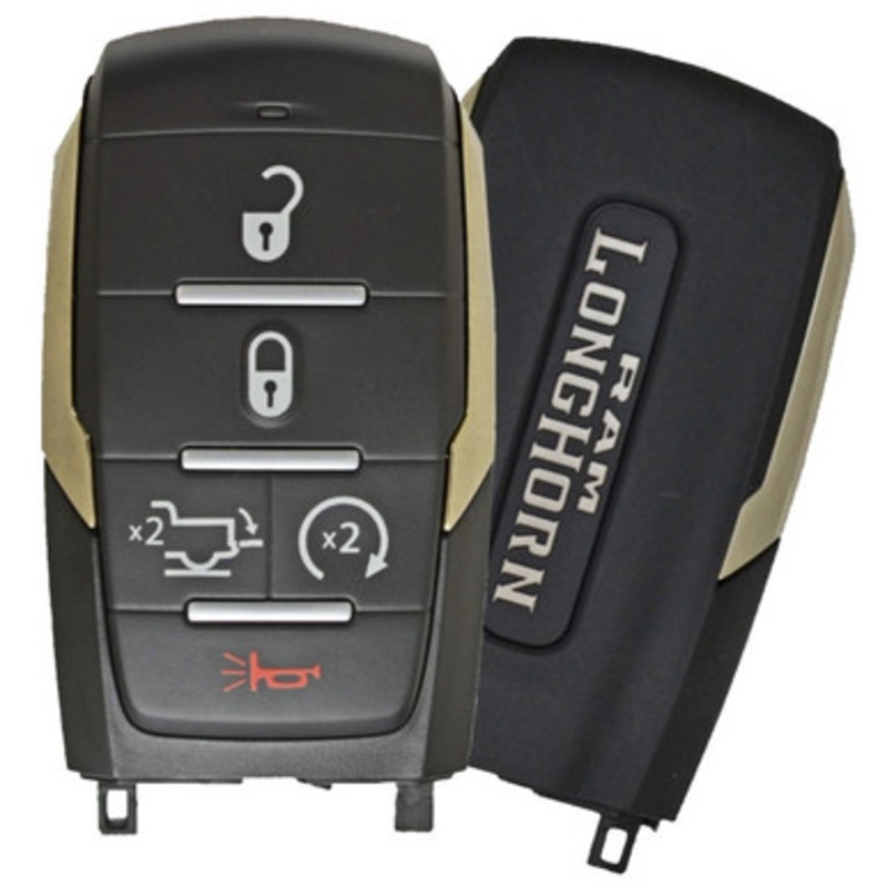 RAM 5 Button Smart Key OHT-4882056, 68291693AD, 433 MHz – Refurbished, Grade A