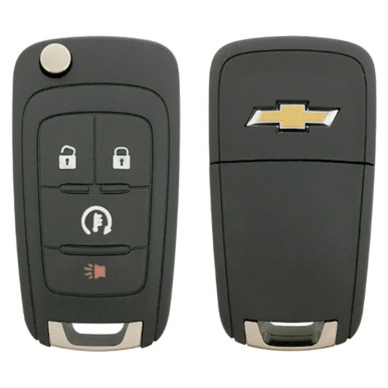 Chevrolet 4 Button Remote Flip Key A2GM3BFUS04, 94543198, 315 MHz – Refurbished, Grade A