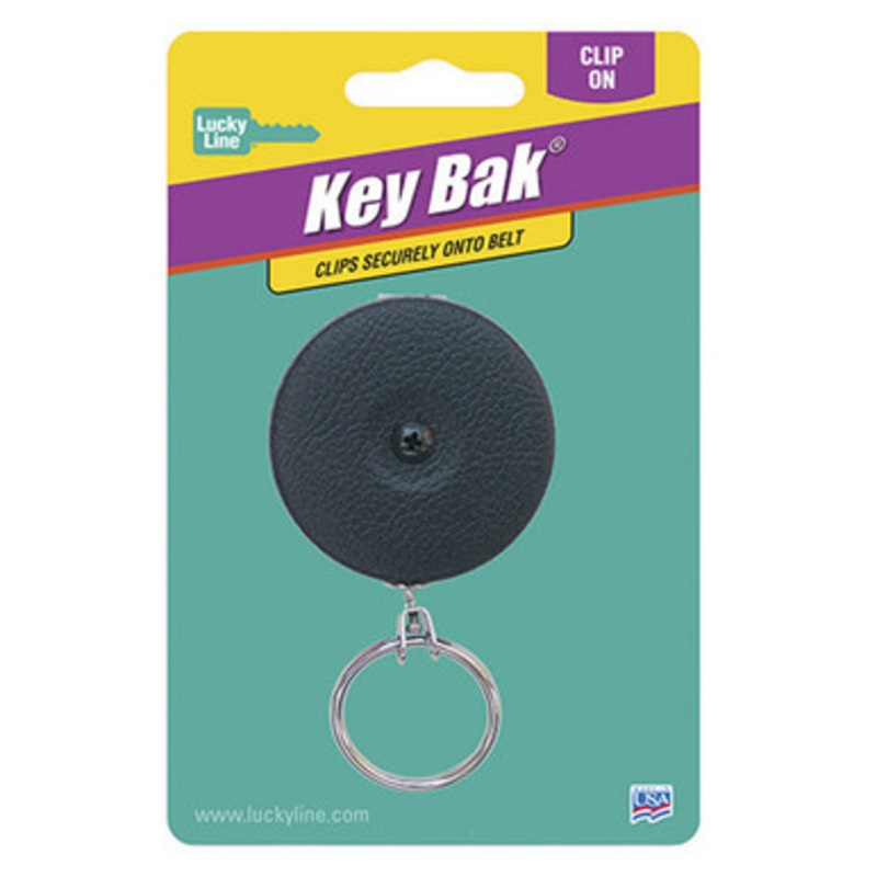 Lucky Line KEY BAK  Clip On BLACK – 1 Pcs – Carded