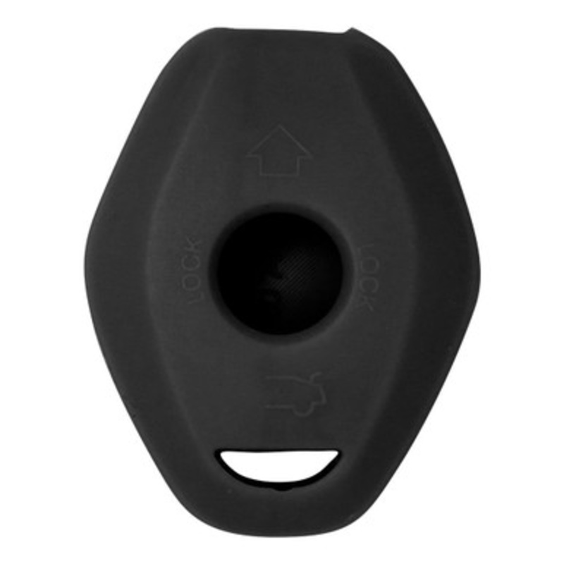 Replacement Silicone Jacket Keyless Remote Cover BMWJ33 for BMW 3 Button Remote Key FCC ID: LX8 FZV – Black