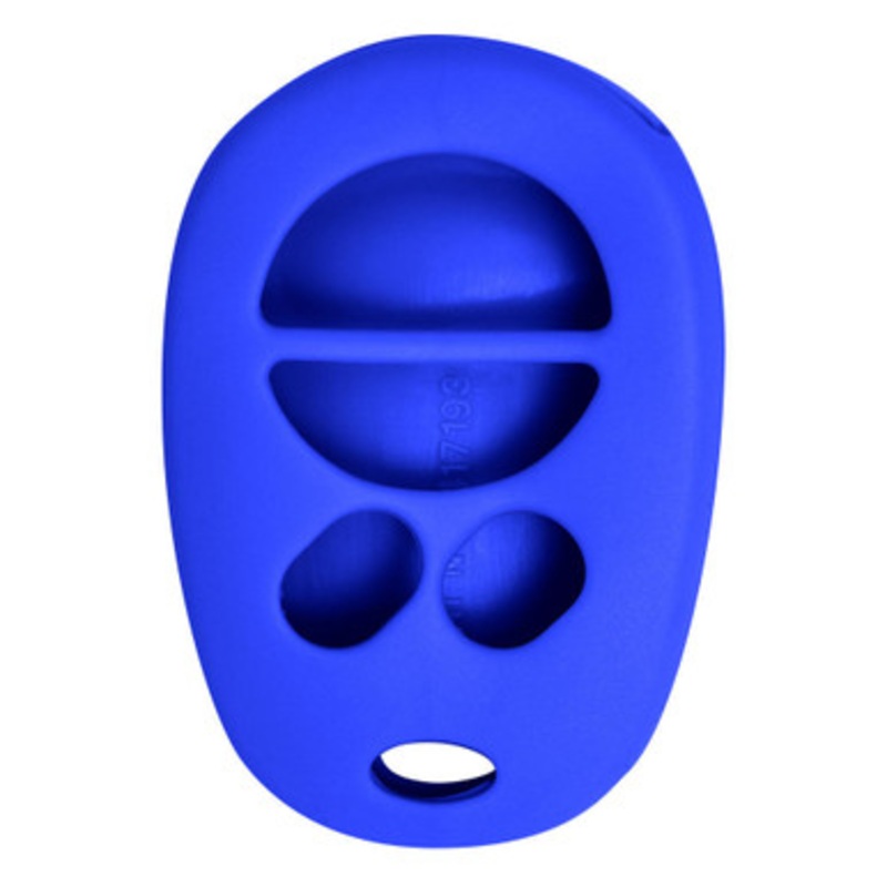 Replacement Silicone Jacket Keyless Remote Cover TYOTAG44 for Toyota 4 Button Remote FCC ID: GQ43VT20T – Blue