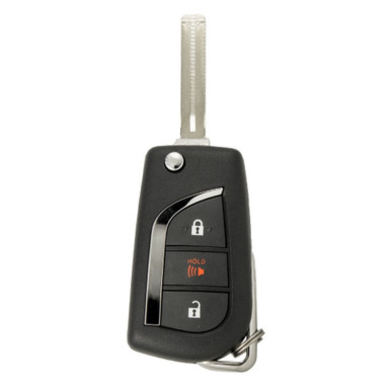 Toyota 3 Button Remote Flip Key MOZB97TZ, 89070-F4080, 315 MHz – New, OEM