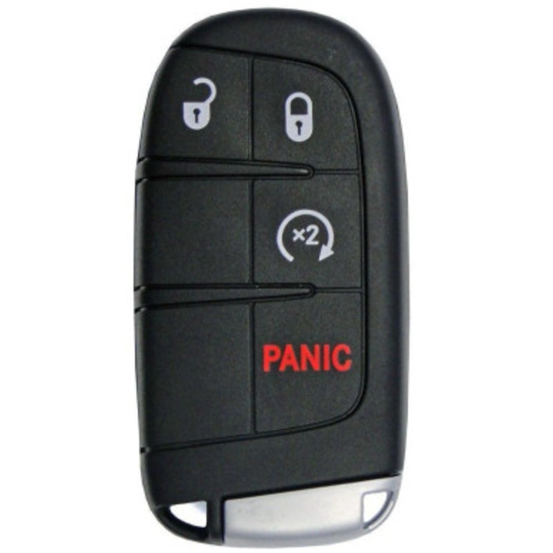 Dodge 4 Button Smart Key M3N-40821302, 68066350AB, 433 MHz – Refurbished, Recase