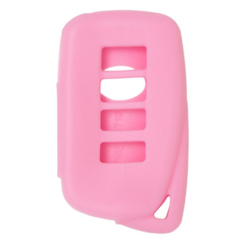 Replacement Silicone Jacket Keyless Remote Cover LXUSI44 for 4 Button Lexus Proximity Smart Key FCC ID: HYQ14FBA – Pink