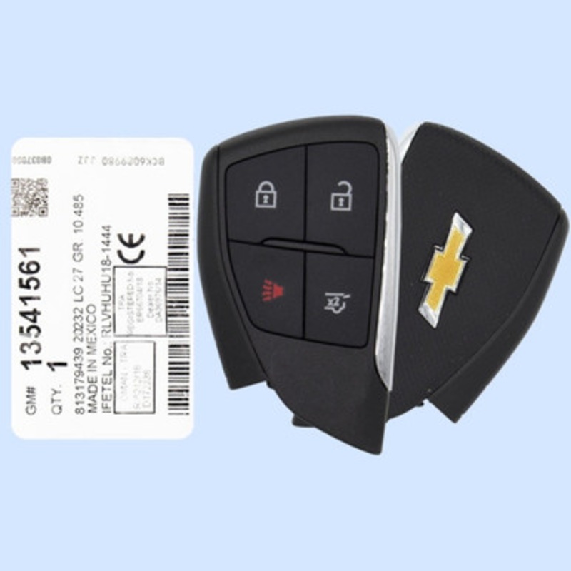 Chevrolet 4 Button Smart Key YGOG21TB2, 13537961, 433 MHz – New OEM