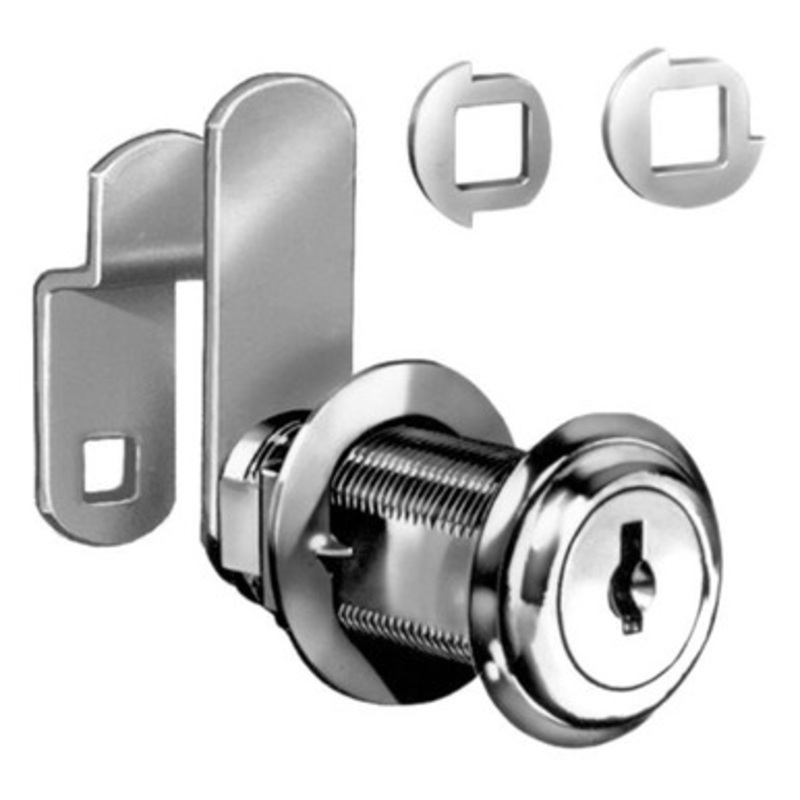 Compx C8060 Disc Tumbler Cam Lock 1-3/4 Keyed Alike, 14A Bright Nickel – KA-C346A