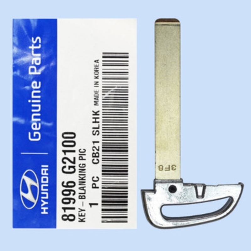 Hyundai Emergency Insert Key Blade 81996-G2100, KK12 – New, OEM