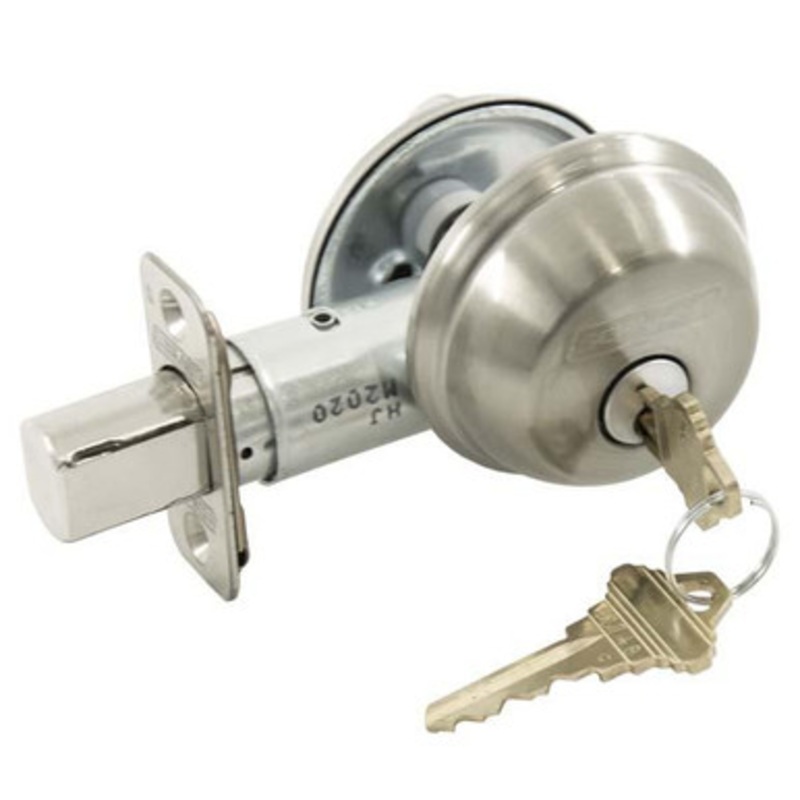 Schlage B60N 619 Grade 1 Deadbolt KA4 – Single Cylinder – Satin Nickel