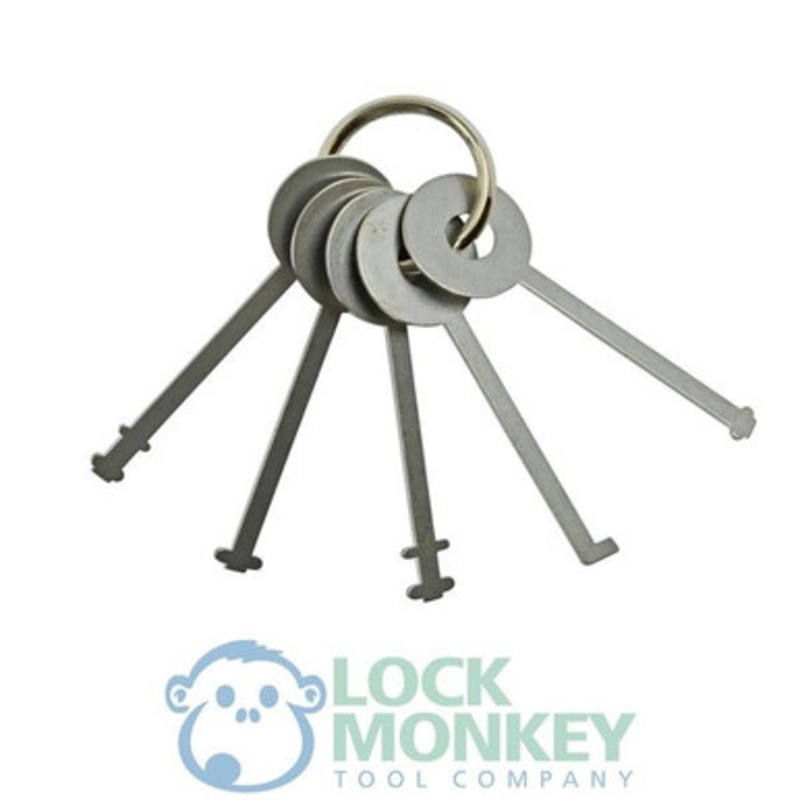 5 Pc Warded Padlock Pick Set