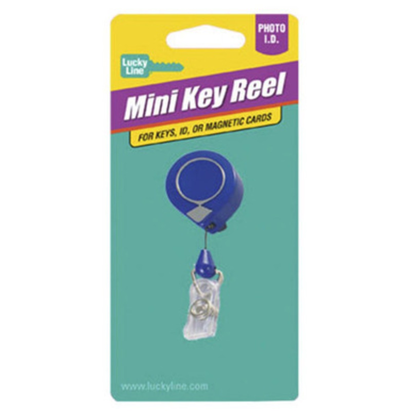 Lucky Line Key Reel Mini-Bakwith Badge Holder – 1 Pcs – Carded