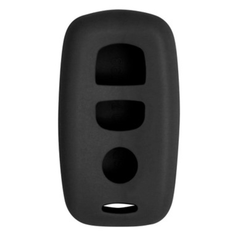 Replacement Silicone Jacket Keyless Remote Cover MZDAM13 for Mazda 3 Button Remote FCC ID: KPU41846 KPU41794 – Black