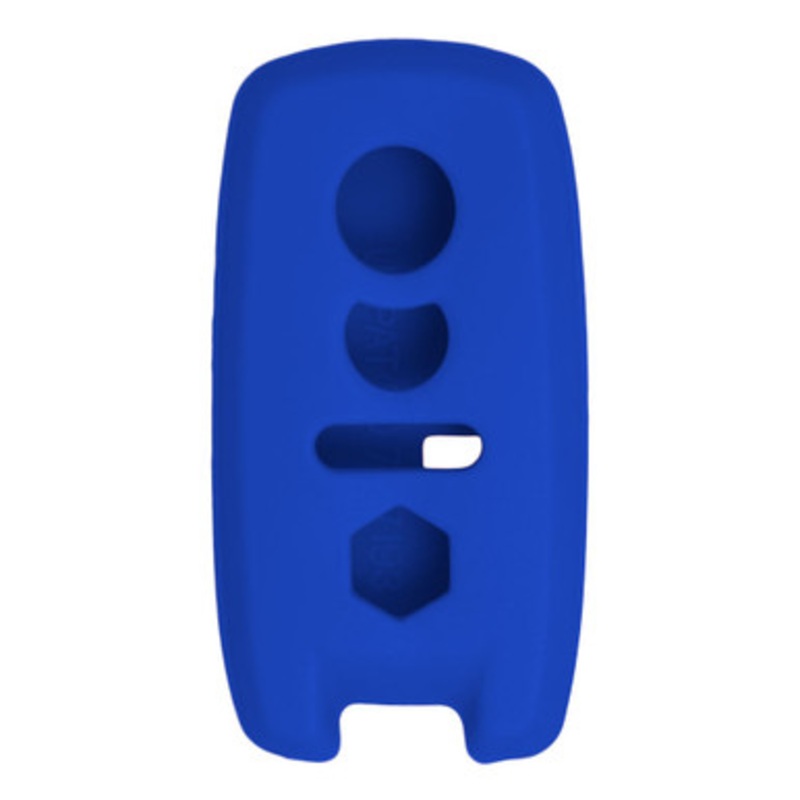 Replacement Silicone Jacket Keyless Remote Cover SUZIQ23 for Suzuki 3 Button Smart Key Proximity Remote FCC ID: KBRTS003 – Blue