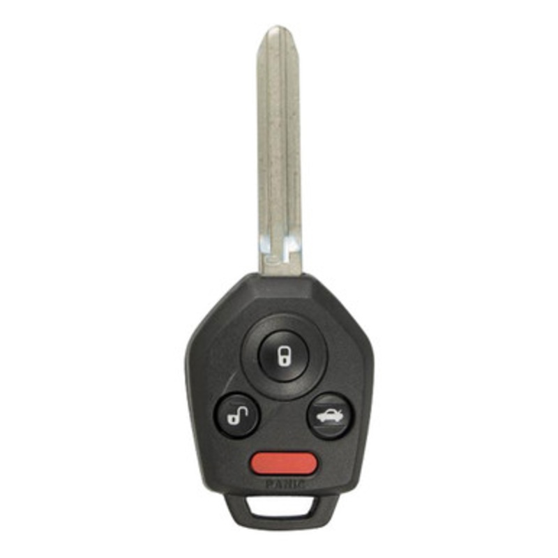 Subaru 4 Button Remote Key Combo CWTB1G077 / 57497-AL27A / B110 / G Chip – Black Pod – New