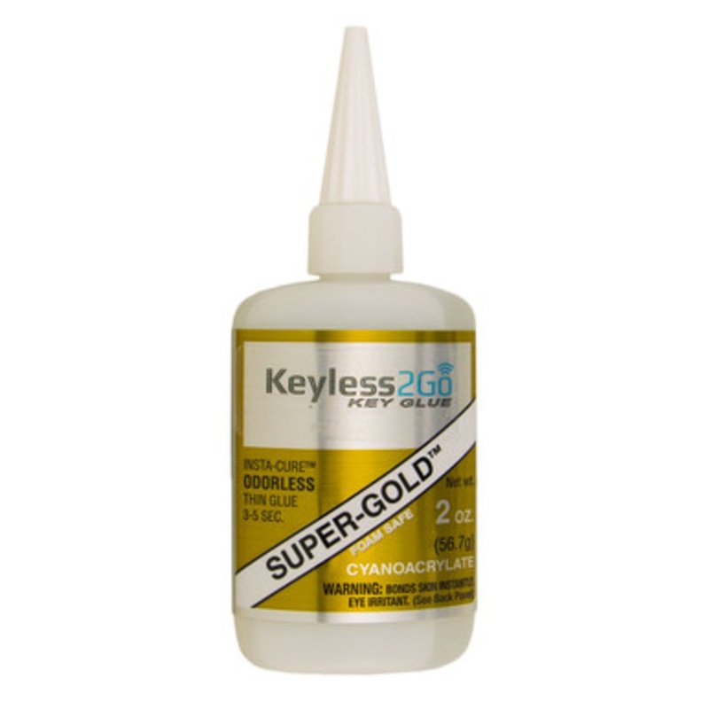 Keyless2Go Super-Gold Odorless Insta-Cure Glue 2oz – Thin