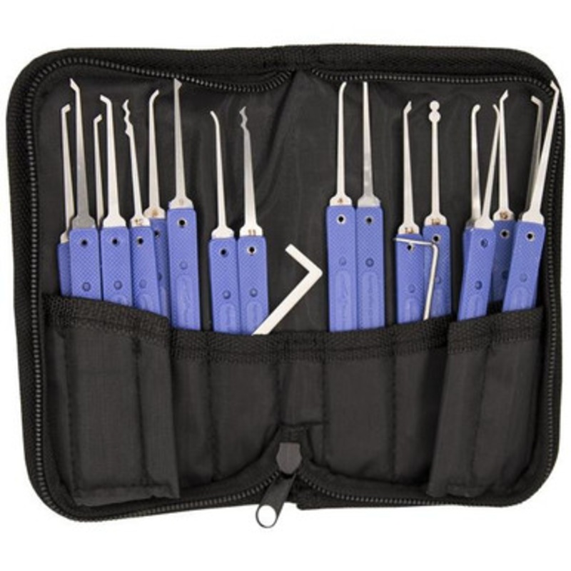 KLOM Stainless Steel Lock Pick Set (18 PCS)