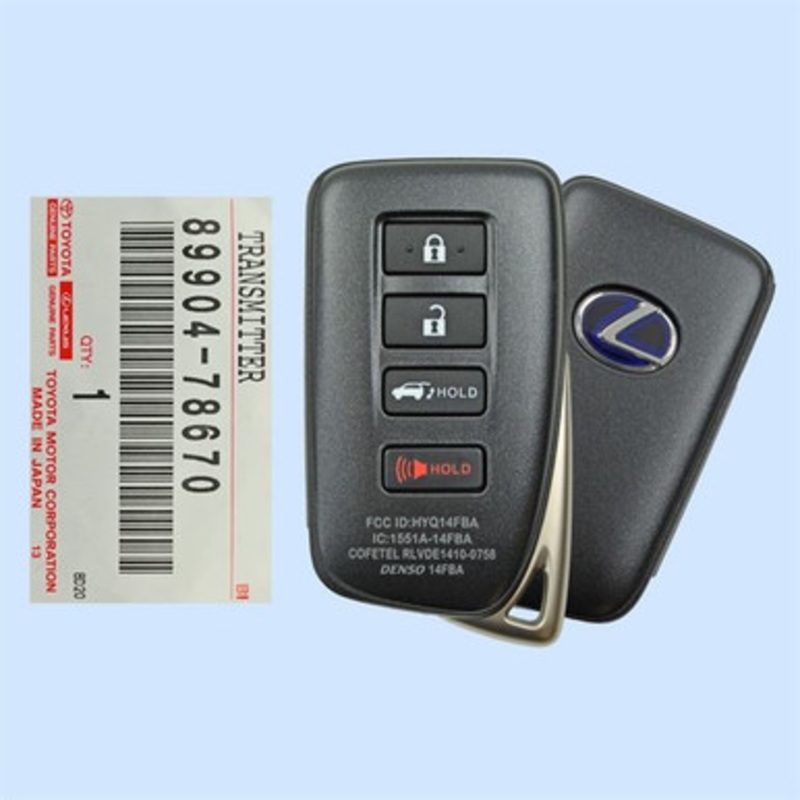 Lexus 4 Button Proximity Smart Key (AG Board – 2110) HYQ14FBA, 89904-78670, 315 MHz – New, OEM