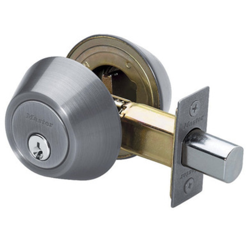 Master Lock DS0715KA4 Double Cylinder Deadbolt KW1 Grade 3 – Satin Nickel