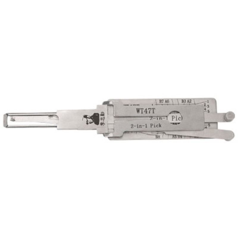 Original Lishi WT47T 2-in-1 Pick & Decoder for Saab 4-Track-V2