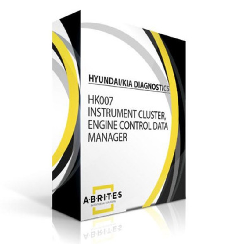 ABRITES HK007 Instrument Cluster, Engine Control Data Manager for Hyundai, Kia Diagnostics – Software