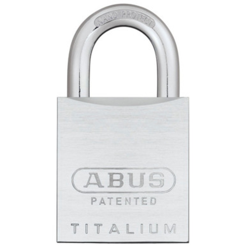 ABUS TITALIUM 83 Series Padlock SFIC 83AL-IC/40 Without Cylinder 1-inch Hardened Steel Shackle