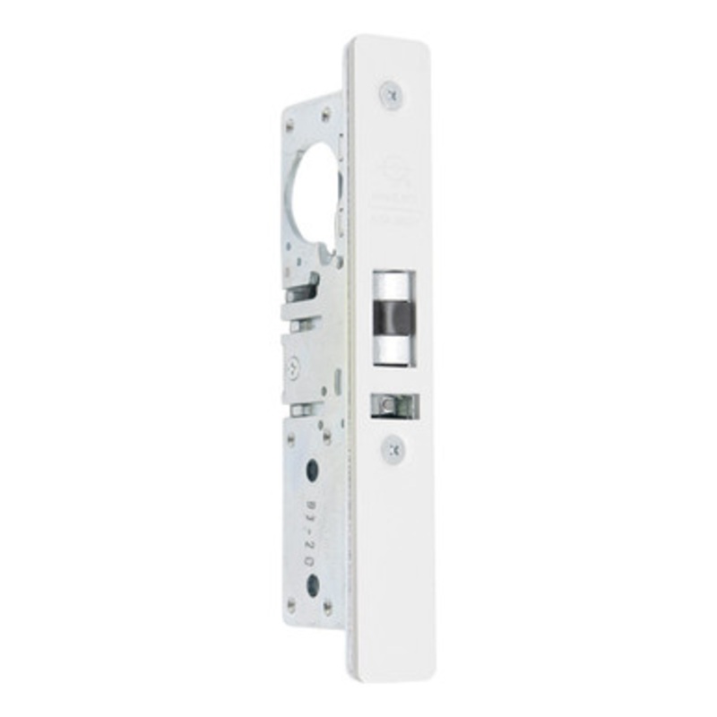 Adams Rite 4510 Standard Deadlatch, Flat Faceplate, 31/32 Backset, LH/RHR, 2-5/8 Strike – Clear Anodized