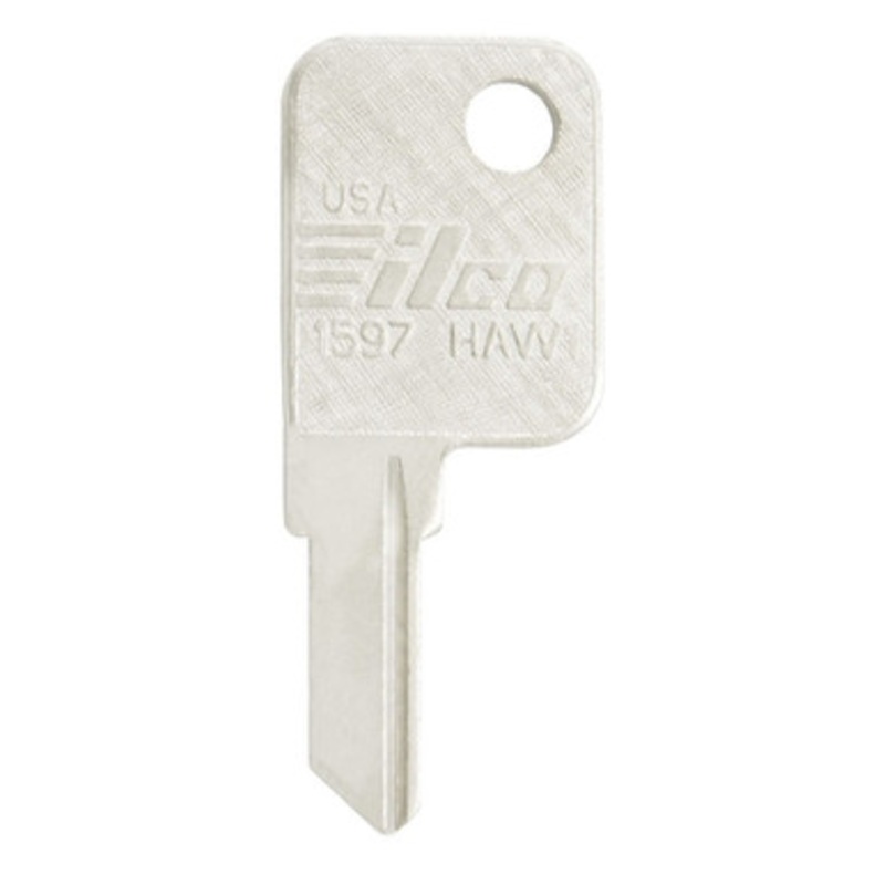ILCO 1597 HAW1 KB1 Key Blank For Haworth Furniture Office Locks – 10 Pack