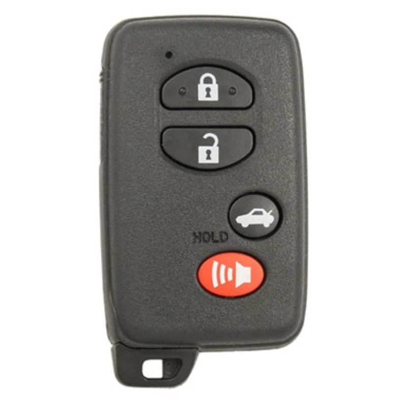 Keyless2Go 4 Button Proximity Remote Smart Key Replacement for Toyota HYQ14AAB (E-Board 3370) / HYQ14AEM (GNE 6601) – 1-PACK