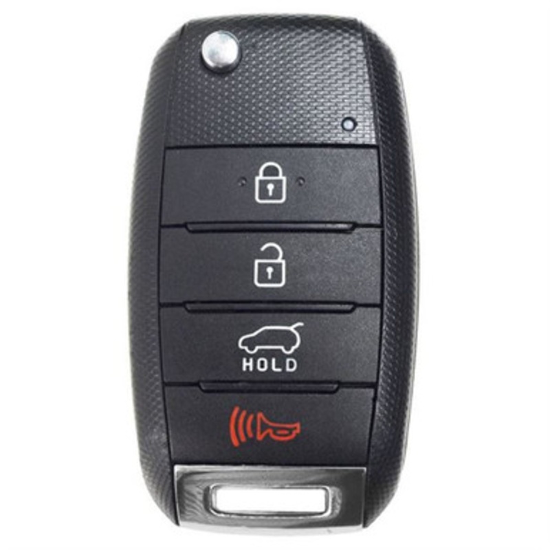 Kia 4 Button Non Transponder Remote Flip Key TQ8-RKE-3F05, 95430-1U500, 315 MHz – Refurbished, Recase