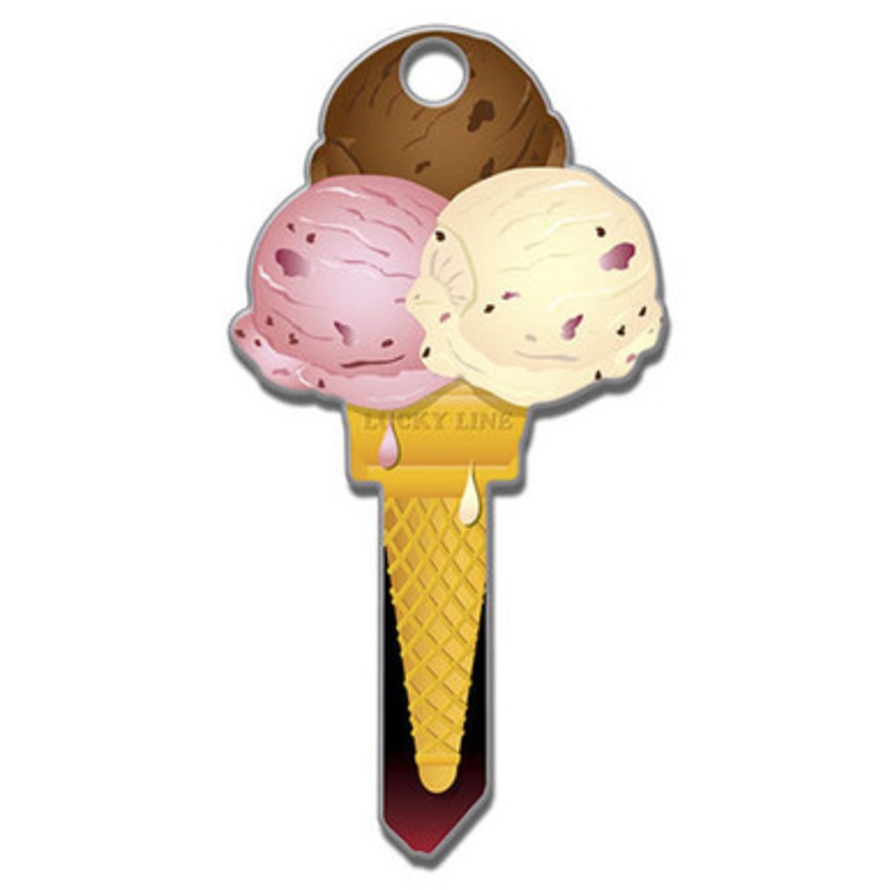 Lucky Line Key Shapes Ice Cream  – 5 Pack – Kwikset KW