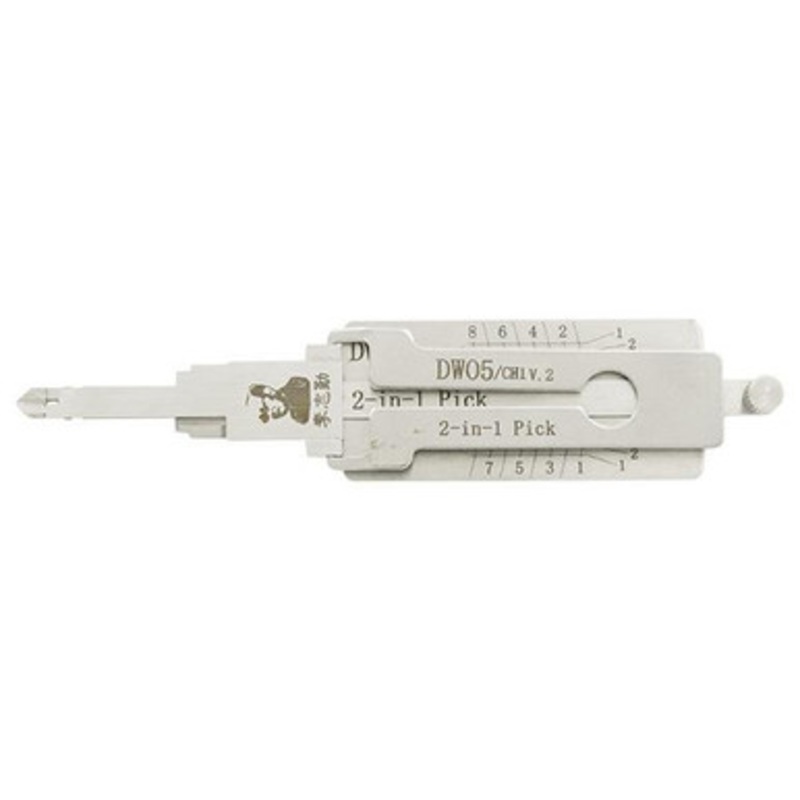Original Lishi CH1 DWO4 DWO5 GM 2-in-1 Pick – Door/Trunk