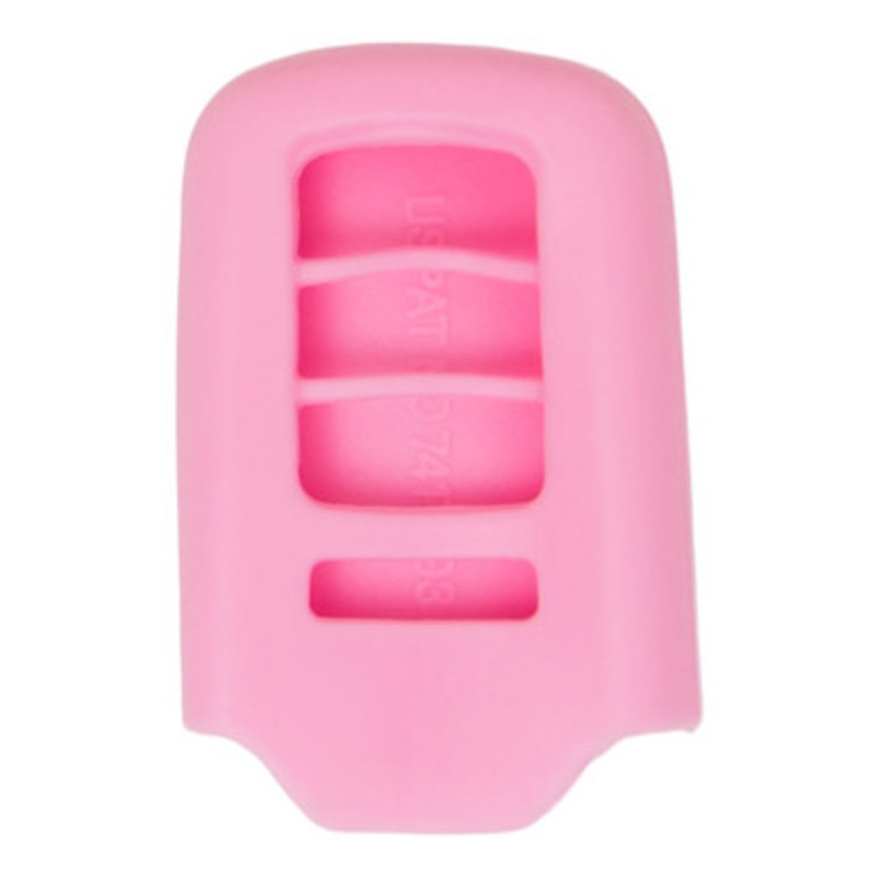 Replacement Silicone Jacket Keyless Remote Cover HNDAD104 for Honda 4 Button Smart Key FCC ID: ACJ932HK1210A / KR5V1X – Pink