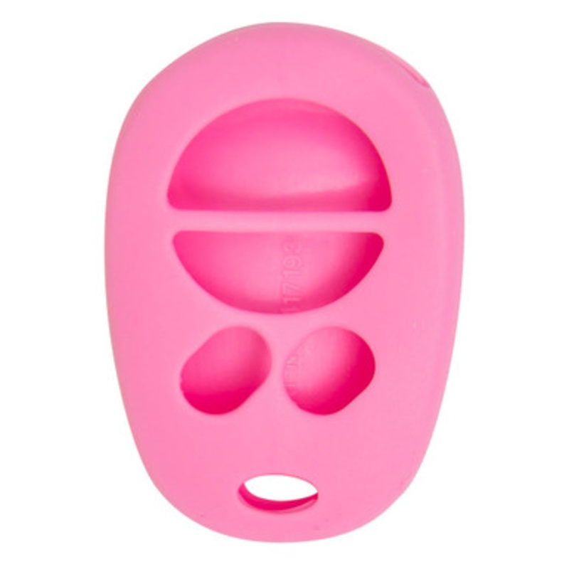 Replacement Silicone Jacket Keyless Remote Cover TYOTAG44 for Toyota 4 Button Remote FCC ID: GQ43VT20T – Pink