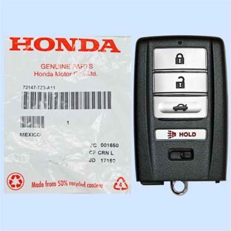 Acura 4 Button Driver 2 Smart Key KR5V1X, 72147-TZ3-A11, 315 MHz – New, OEM