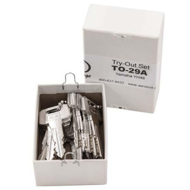 Aero Lock YH48 Tryout Keys Set Yamaha, Suzuki ATV and Motorcycles 1981 & Up – Code Series: C – 16 Keys