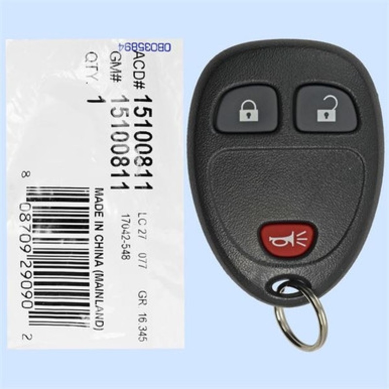Buick Chevrolet Pontiac 3-Button Remote KOBGT04A 15100811 – New OEM
